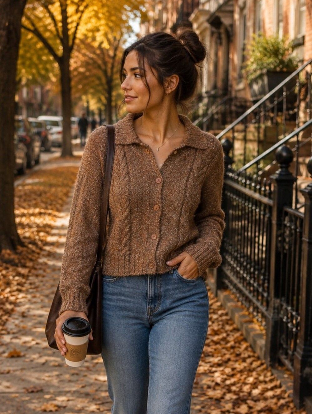 Vintage L.l Bean Brown Sweater